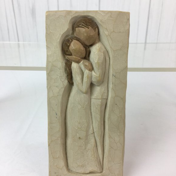 Vintage 2002 Willow Tree In Love's Embrace Man and Woman Demdaco Wall Decor - Picture 4 of 6